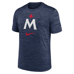 Minnesota Twins 2023 Logo Velocity Performance T-Shirt Navy