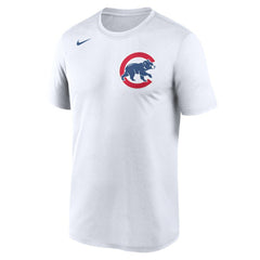 Chicago Cubs New Legend Wordmark Dri-FIT T-Shirt White
