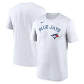 Toronto Blue Jays New Legend Wordmark Dri-FIT T-Shirt White