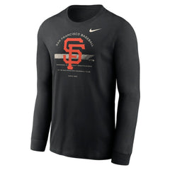 San Francisco Giants Over Arch Performance Long Sleeve T-Shirt Black