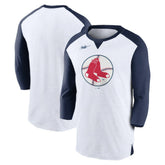 Boston Red Sox Rewind 3/4-Sleeve T-Shirt White/Navy