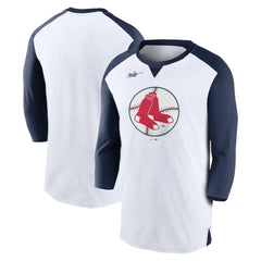 Boston Red Sox Rewind 3/4-Sleeve T-Shirt White/Navy