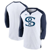 Chicago White Sox Rewind 3/4-Sleeve T-Shirt White/Navy