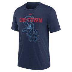 Chicago White Sox Rewind Retro Tri-Blend T-Shirt Navy