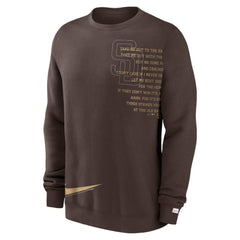 San Diego Padres Statement Ball Game Fleece Pullover Sweatshirt Brown