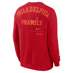 Philadelphia Phillies Statement Ball Game Fleece Pullover Sweatshirt Red