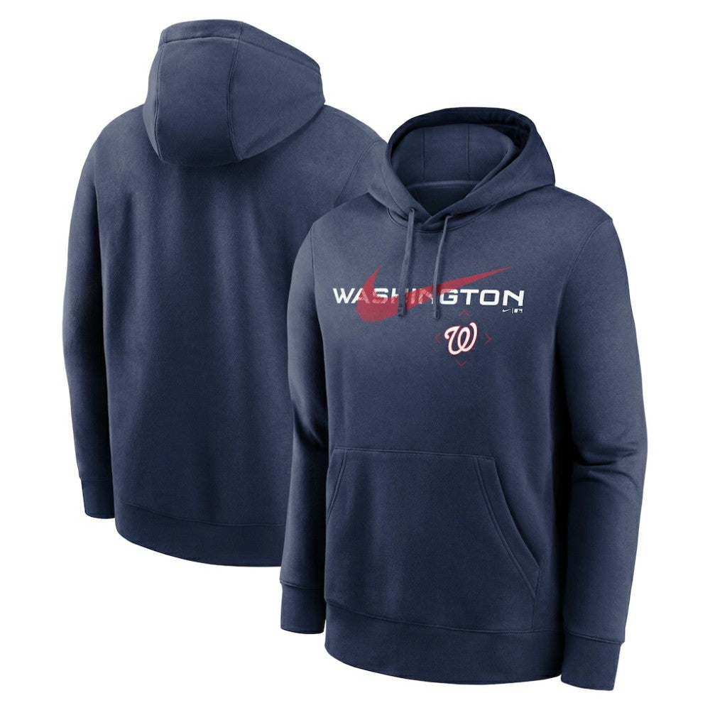 Washington Nationals Swoosh NeighborHOOD Pullover Hoodie Navy
