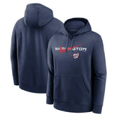 Washington Nationals Swoosh NeighborHOOD Pullover Hoodie Navy
