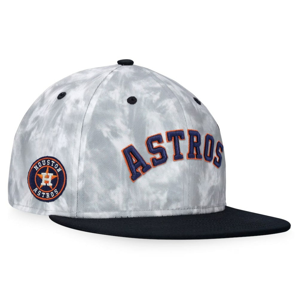 Houston Astros Smoke Dye Fitted Hat Black/White