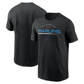 Miami Marlins Team Engineered Performance T-Shirt Black