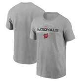 Washington Nationals Team Engineered Performance T-Shirt Heather Gray