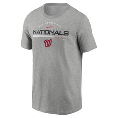 Washington Nationals Team Engineered Performance T-Shirt Heather Gray