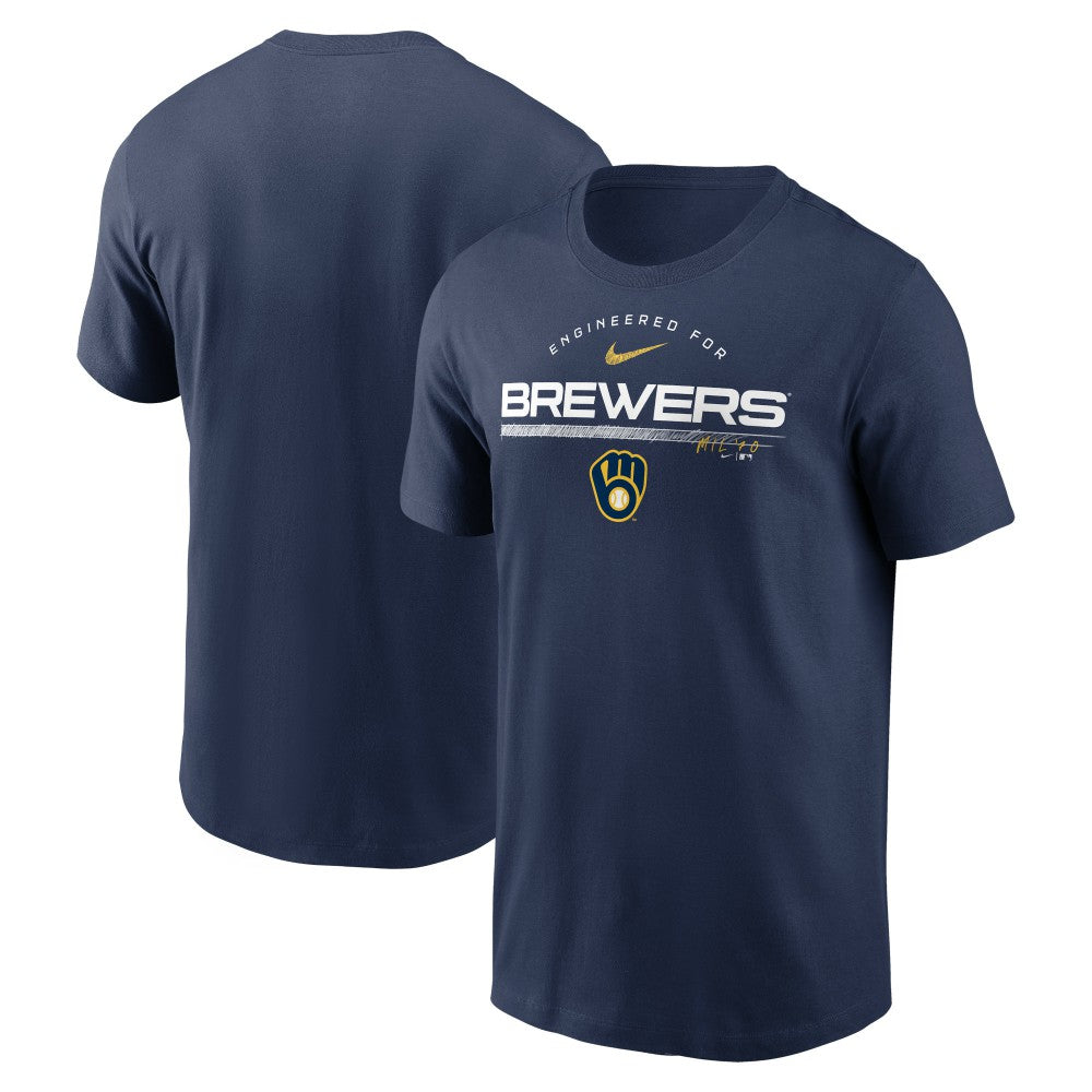Milwaukee Brewers Team Engineered Performance T-Shirt Navy