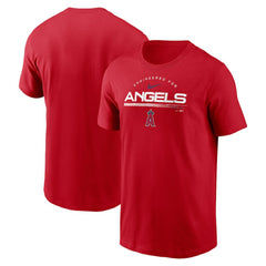 Los Angeles Angels Team Engineered Performance T-Shirt Red