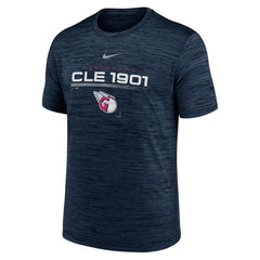 Cleveland Guardians Wordmark Velocity Performance T-Shirt Navy