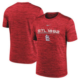 St. Louis Cardinals Wordmark Velocity Performance T-Shirt Red
