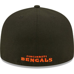 Cincinnati Bengals New Era Flawless 59FIFTY Fitted Hat - Black outlet