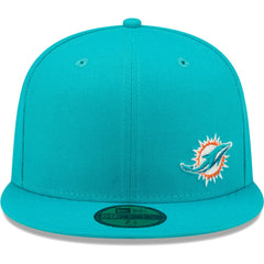 Miami Dolphins New Era Flawless 59FIFTY Fitted Hat - Aqua on sale