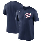 Washington Nationals Wordmark Legend Performance Big & Tall T-Shirt Navy
