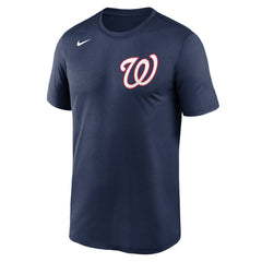 Washington Nationals Wordmark Legend Performance Big & Tall T-Shirt Navy