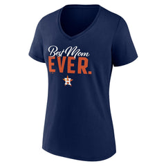 Houston Astros Women's Mother's Day V-Neck T-Shirt Navy