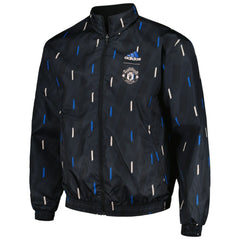Manchester United 2022/23 On-Field Team Logo Anthem Reversible Full-Zip Jacket - Black shop