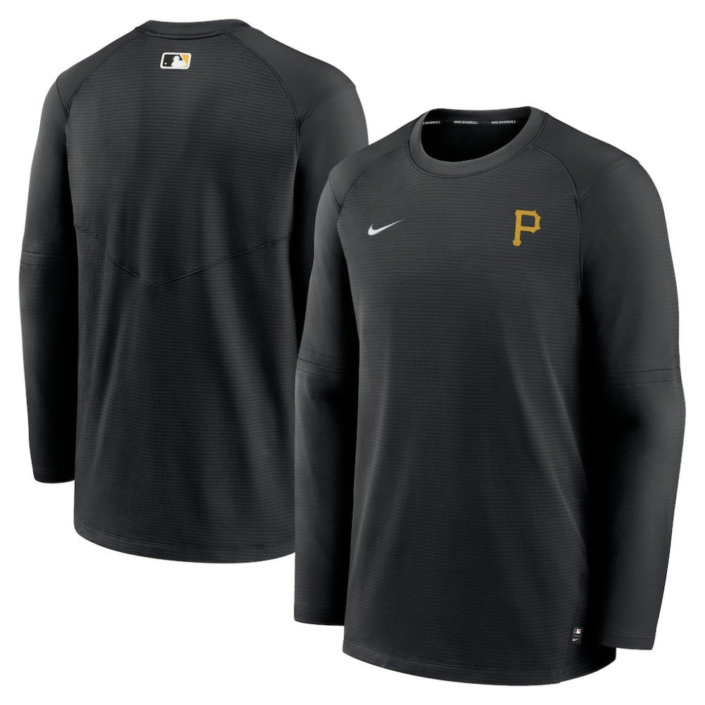 Pittsburgh Pirates Authentic Collection Logo Performance Long Sleeve T-Shirt Black