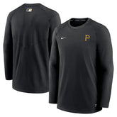 Pittsburgh Pirates Authentic Collection Logo Performance Long Sleeve T-Shirt Black