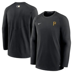 Pittsburgh Pirates Authentic Collection Logo Performance Long Sleeve T-Shirt Black