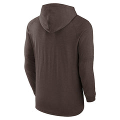 San Diego Padres Authentic Collection Lightweight Dri-FIT Hooded Pullover Brown