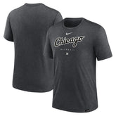 Chicago White Sox Authentic Collection Early Work Tri-Blend Performance T-Shirt Heather Charcoal