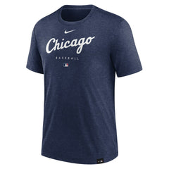 Chicago White Sox Authentic Collection Early Work Tri-Blend Performance T-Shirt Heather Navy