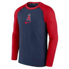Los Angeles Angels Authentic Collection Game Raglan Performance Long Sleeve T-Shirt Navy