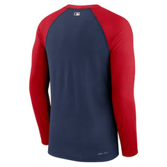 Los Angeles Angels Authentic Collection Game Raglan Performance Long Sleeve T-Shirt Navy