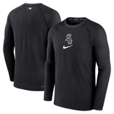 Chicago White Sox Authentic Collection Game Raglan Performance Long Sleeve T-Shirt Black