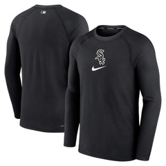 Chicago White Sox Authentic Collection Game Raglan Performance Long Sleeve T-Shirt Black