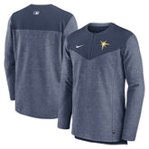 Tampa Bay Rays Authentic Collection Game Time Performance Half-Zip Top Navy