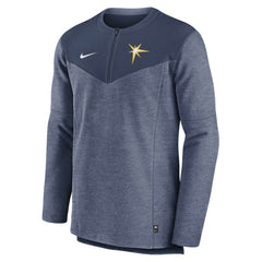 Tampa Bay Rays Authentic Collection Game Time Performance Half-Zip Top Navy