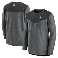 Colorado Rockies Authentic Collection Game Time Performance Half-Zip Top Black