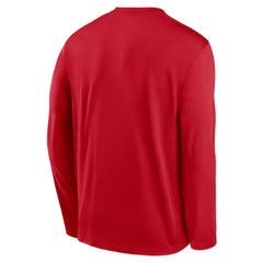 Los Angeles Angels Authentic Collection Team Logo Legend Performance Long Sleeve T-Shirt Red