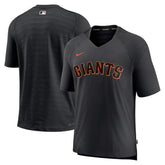 San Francisco Giants Authentic Collection Pregame Raglan Performance V-Neck T-Shirt Black