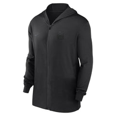 St. Louis Cardinals Authentic Collection Travel Performance Lightweight Full-Zip Hoodie Black
