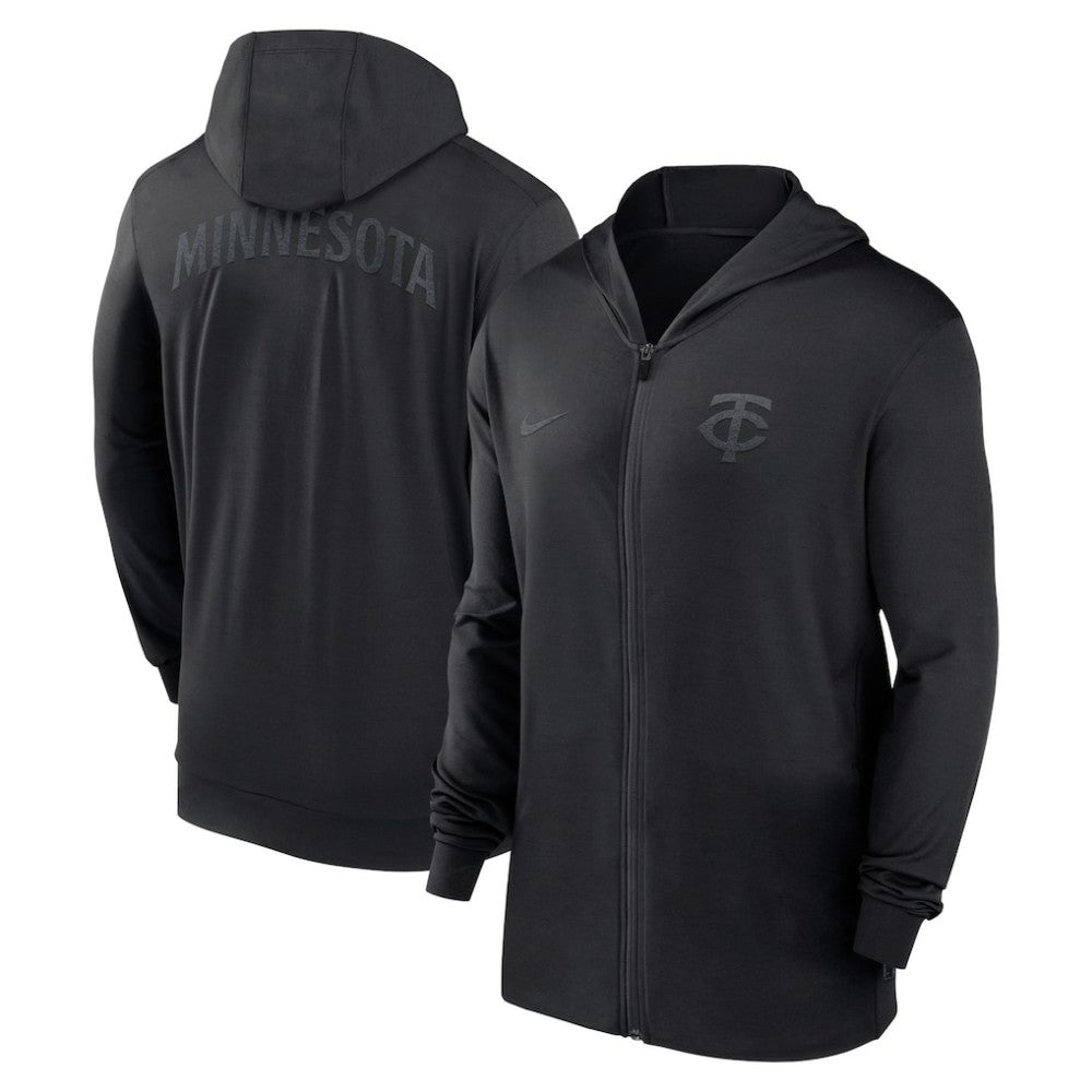 Minnesota Twins Authentic Collection Travel Performance Lightweight Full-Zip Hoodie -