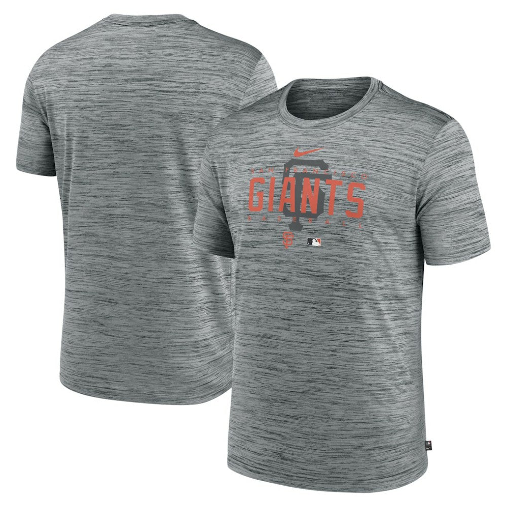 San Francisco Giants Authentic Collection Velocity Performance Practice T-Shirt Heather Gray
