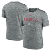Washington Nationals Authentic Collection Velocity Performance Practice T-Shirt Heather Gray