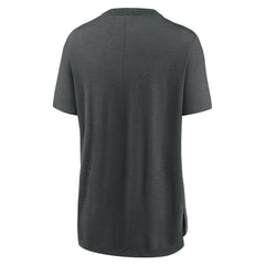 Minnesota Twins Women's Authentic Collection Early Work Tri-Blend T-Shirt Heather Charcoal