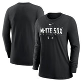 Chicago White Sox Women's Authentic Collection Legend Performance Long Sleeve T-Shirt Black