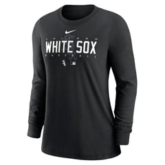 Chicago White Sox Women's Authentic Collection Legend Performance Long Sleeve T-Shirt Black