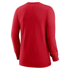 Washington Nationals Women's Authentic Collection Legend Performance Long Sleeve T-Shirt Red