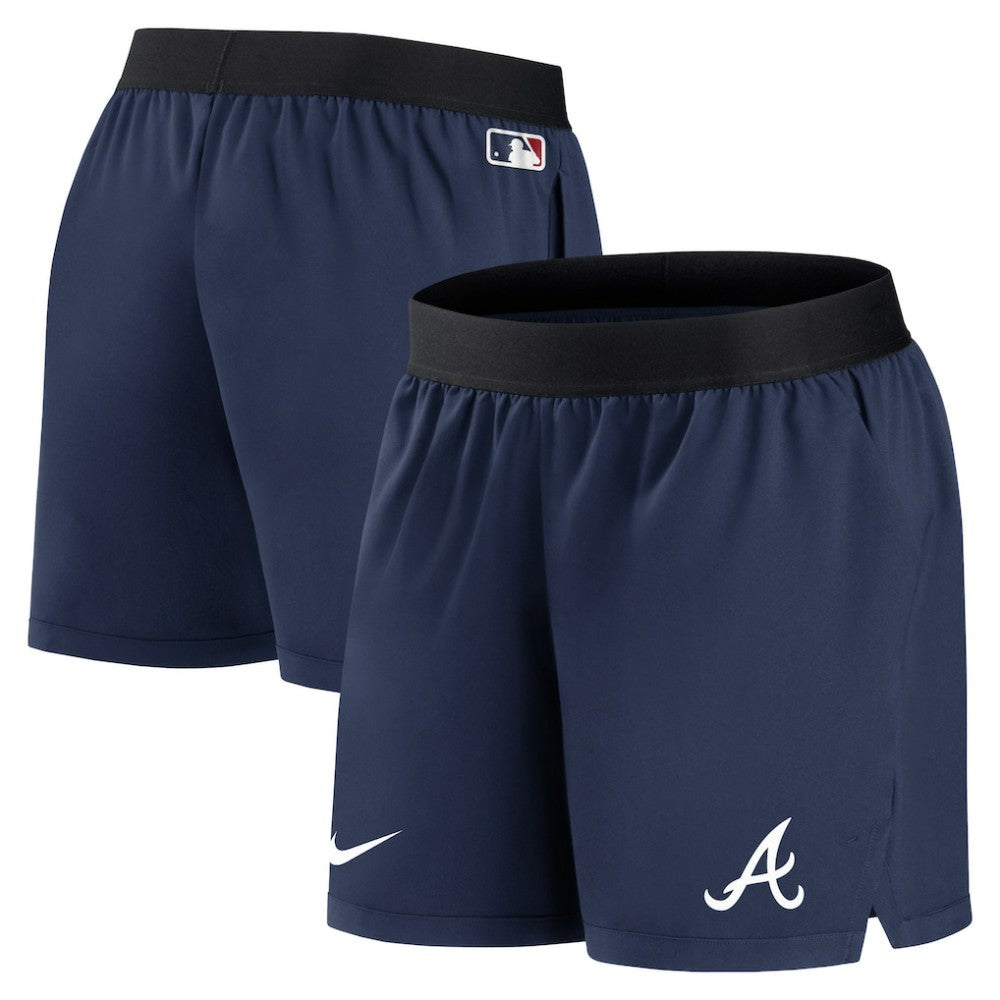 Atlanta Braves Women's Authentic Collection Team Performance Shorts Navy